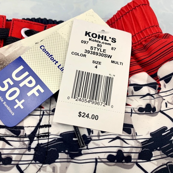 StarWars Darth Vader Swim Trunks for little boy, 4 - Picture 6 of 7